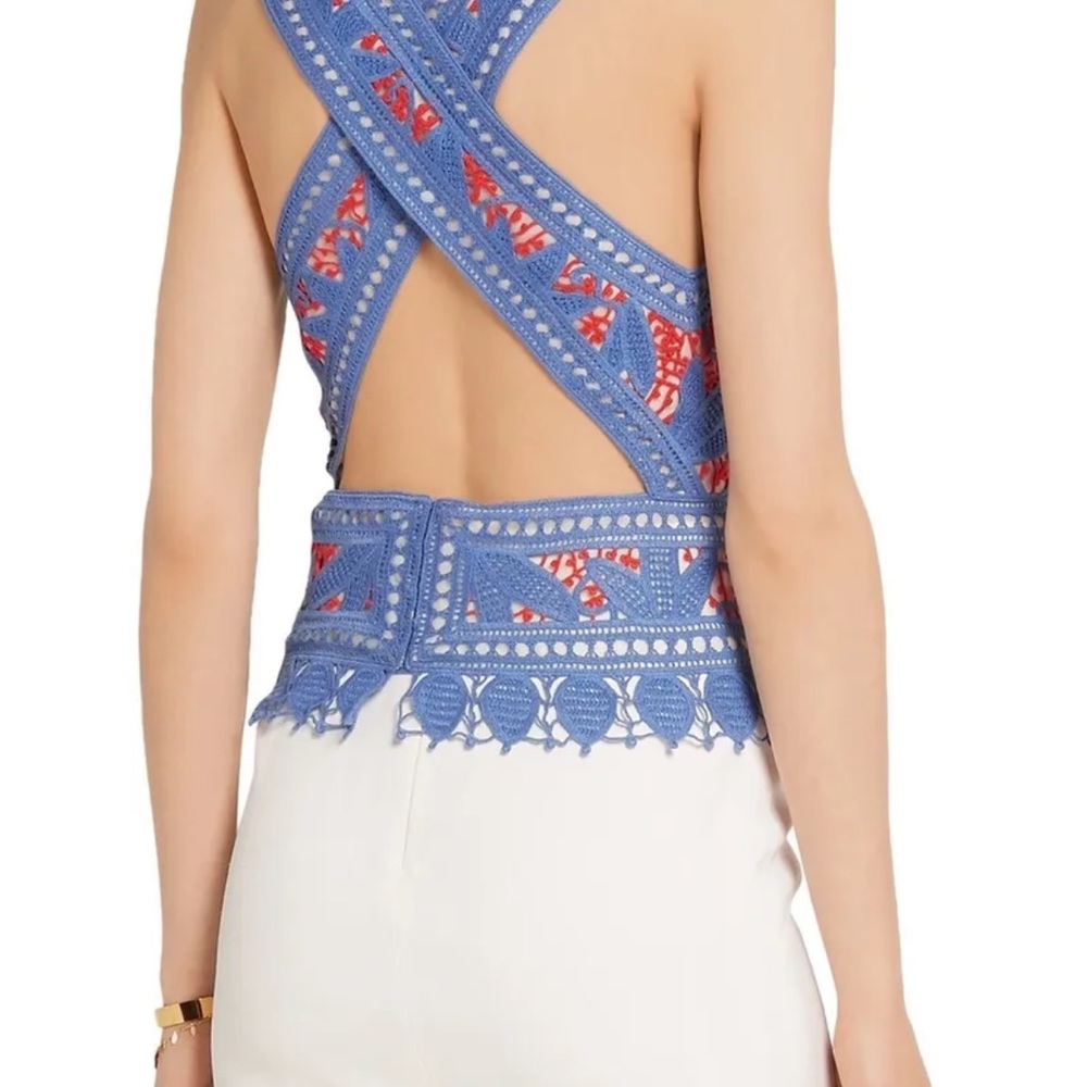 NWT TORY BURCH Crochet Evie Top size 12 - Picture 6 of 12